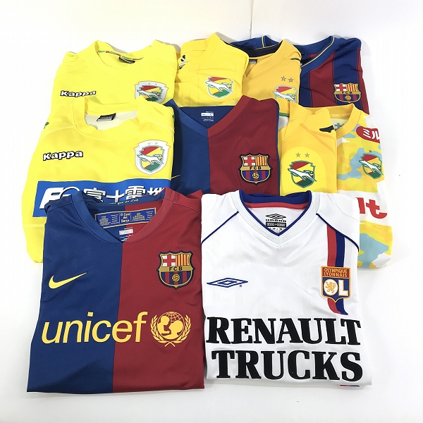 実際に弊社で買取させて頂いた【おまとめ】Kappa/カッパ/ナイキ/アンブロ 等FC富士電機/FCバルセロナ 他 ユニフォーム