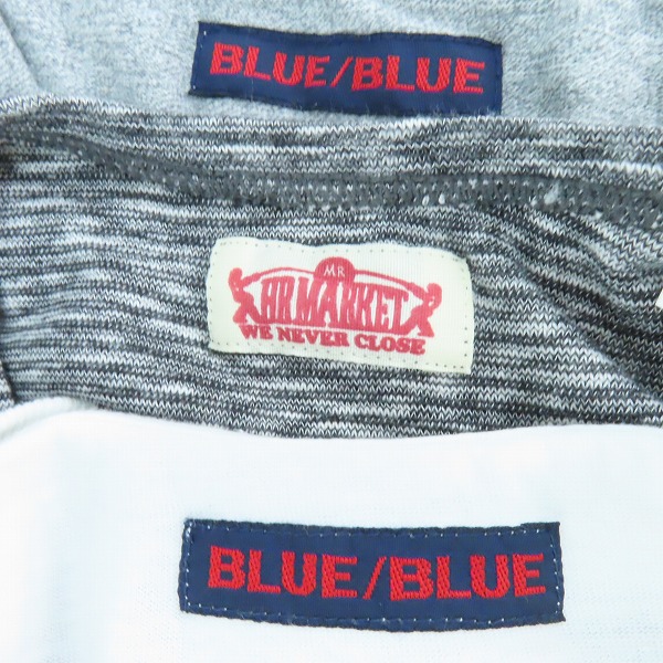 実際に弊社で買取させて頂いたBLUE BLUE/ブルーブルー H.R.MARKET/ハリウッドランチマーケット 長袖Tシャツ 3点セットの画像 2枚目