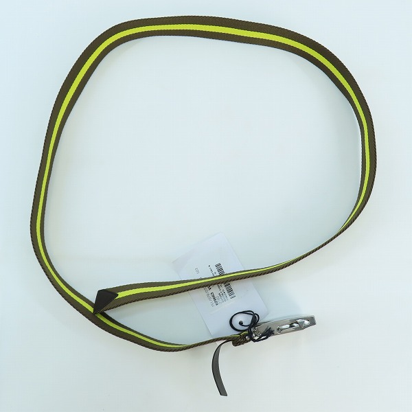 実際に弊社で買取させて頂いた【未使用】BOTTEGA VENETA/ボッテガヴェネタ リボンストラップ ボーダー ライン ベルト 629663 VBWJ1 2160の画像 6枚目