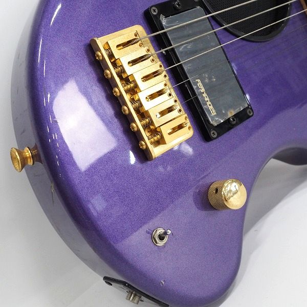 実際に弊社で買取させて頂いた★【難有り】FERNANDES/フェルナンデス ZO-3C ぞうさん ゴールドパーツ アンプ内蔵ギター マッチングヘッド ケース付の画像 5枚目