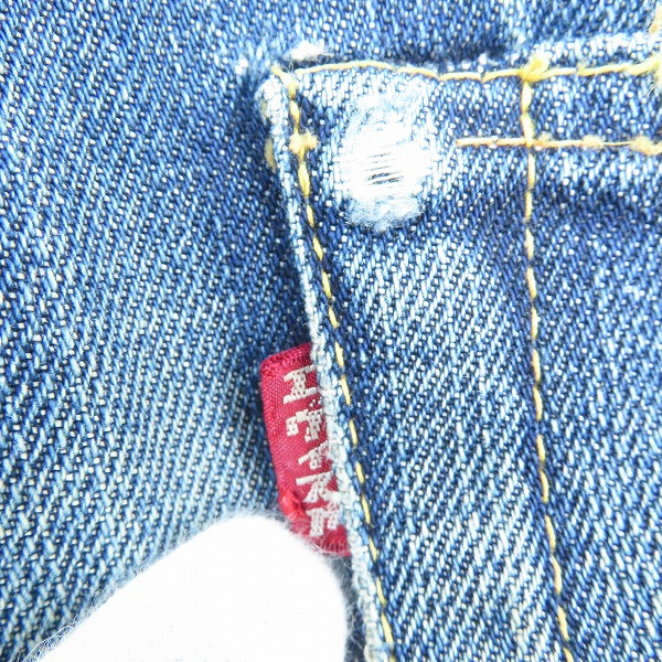 実際に弊社で買取させて頂いたEVISU/エヴィス ダブルニー シンチバック カモメプリント デニムパンツ 2013/32の画像 6枚目