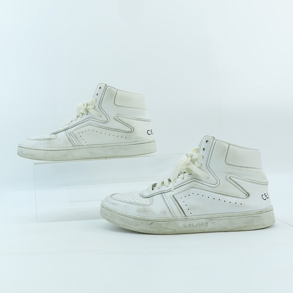 実際に弊社で買取させて頂いたCELINE/セリーヌ ハイカット スニーカー MU0221/41の画像 3枚目