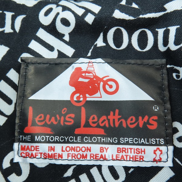 実際に弊社で買取させて頂いたLewis Leathers/ルイスレザー×HYSTERIC GLAMOUR/ヒステリックグラマー ネブラスカジャケット/Sの画像 2枚目