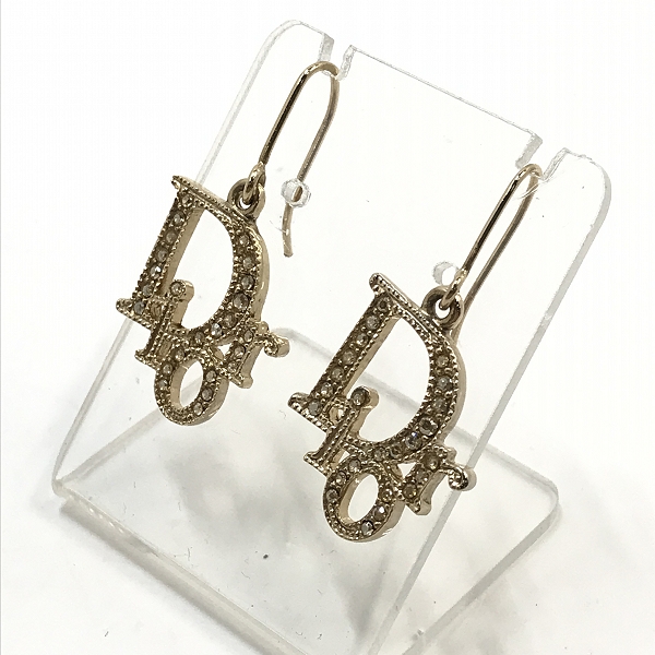 実際に弊社で買取させて頂いたDior/ディオール ロゴデザイン ストーン ピアス