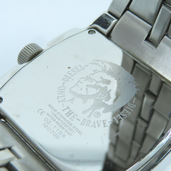 実際に弊社で買取させて頂いたDIESEL/ディーゼル クォーツ 腕時計 DZ-1155【動作未確認】の画像 4枚目