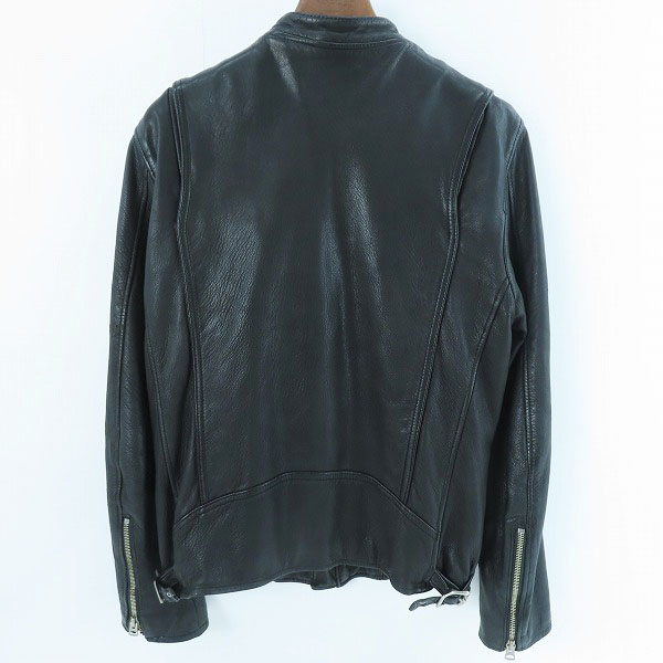 実際に弊社で買取させて頂いた【難有り】RUDE GALLERY BLACK REBEL/ルードギャラリーブラックレーベル レザー ジャケット/Mの画像 1枚目