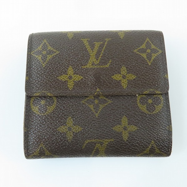 実際に弊社で買取させて頂いたLOUIS VUITTON/ルイヴィトン ポルトフォイユ エリーズ モノグラム Wホック 二つ折り財布 M61654 の画像 1枚目