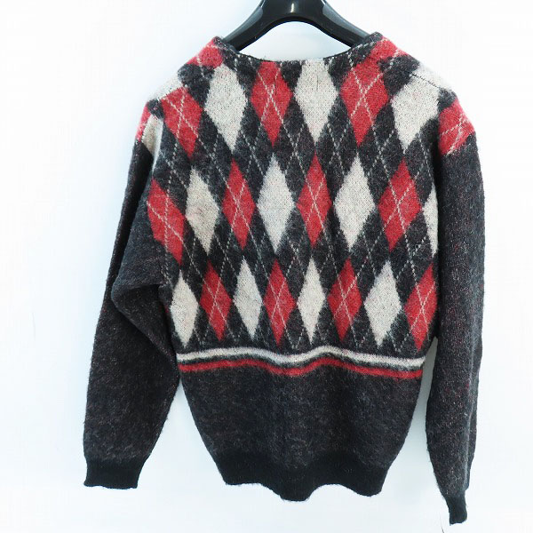 実際に弊社で買取させて頂いた【未使用】HYSTERIC GLAMOUR/ヒステリックグラマー 22AW アーガイル ジャカード カーディガン 02223ND04/Sの画像 1枚目