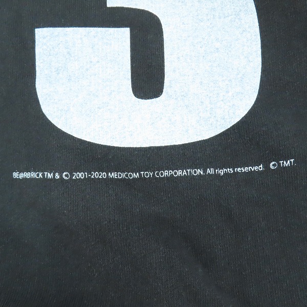 実際に弊社で買取させて頂いたTMT×BE＠RBRICK/ティーエムティー×ベアブリック コットン パーカー ブラック TSW-S20BA01/Sの画像 6枚目