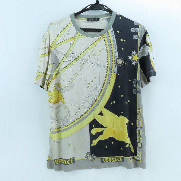 実際に弊社で買取させて頂いた【JPタグ】VERSACE/ヴェルサーチ シルク メデューサバッジ付き Tシャツ A75413/S