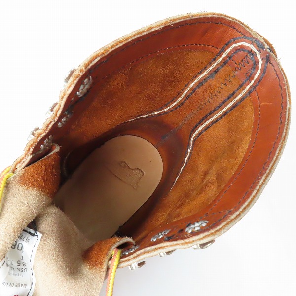 実際に弊社で買取させて頂いたRED WING/レッドウィング IRON RANGER TRACTION TRED/アイアンレンジャー トラクショントレッド ワークブーツ 8089 8.5Dの画像 4枚目