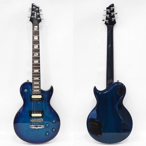 実際に弊社で買取させて頂いた★Aria Pro Ⅱ/アリアプロ2 Original Custom body レスポールシェイプ エレキギター チューナー搭載 ソフトケース付の画像 1枚目