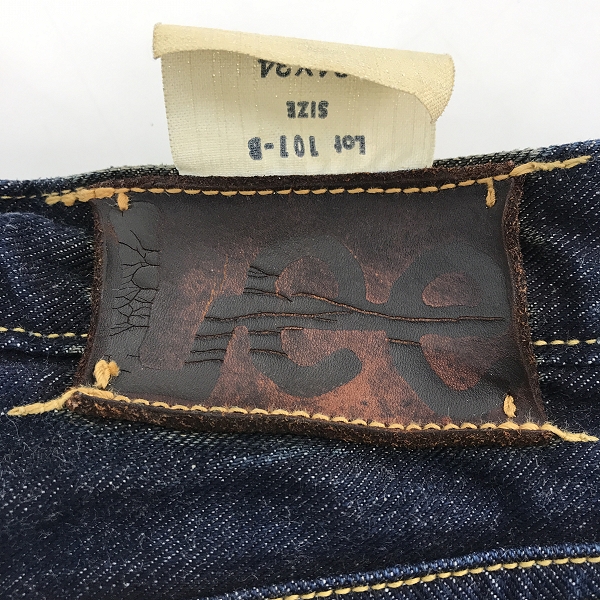 実際に弊社で買取させて頂いたLEE×THE REAL McCOY'S/リー×リアルマッコイズ センター赤タグ デニムパンツ Lot:101-B 97111-89 /34×34の画像 2枚目