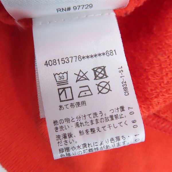 実際に弊社で買取させて頂いた【JPタグ】CHROME HEARTS/クロムハーツ SWTSHRT PPO U CREW MATTY RED マッティボーイ  プリント スウェット L　の画像 4枚目