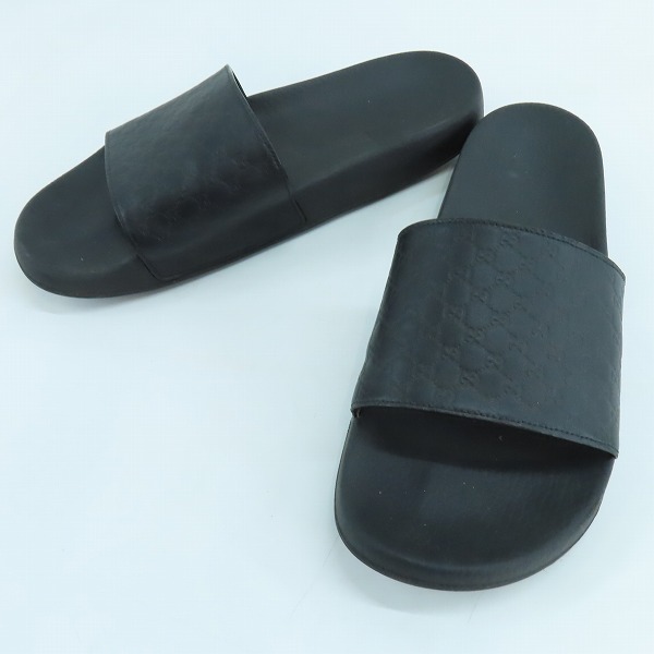 実際に弊社で買取させて頂いたGUCCI/グッチ GG柄 スライドサンダル/9