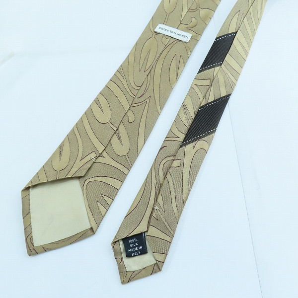 実際に弊社で買取させて頂いたDRIES VAN NOTEN/ドリスヴァンノッテン 総柄ネクタイの画像 4枚目