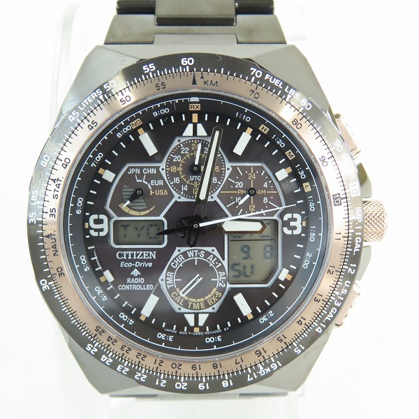 実際に弊社で買取させて頂いた【保証期間内】CITIZEN/シチズン Pro MASTER/プロマスター SKYシリーズ エコドライブ 腕時計 JY8146-54Eの画像 1枚目