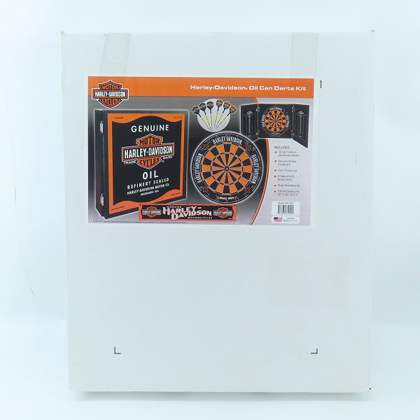 実際に弊社で買取させて頂いた【未開封】HARLEYDAVIDSON/ハーレーダビッドソン Oil Can Darts Kit/オイル缶 ダーツボード