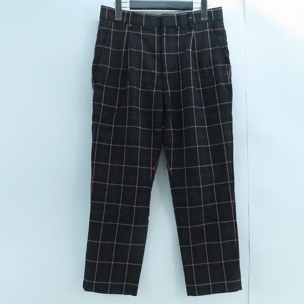 実際に弊社で買取させて頂いたWACKO MARIA×DORMEUIL/ワコマリア×ドーメル チェック柄スラックスパンツ S