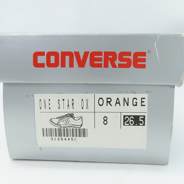 実際に弊社で買取させて頂いたCONVERSE/コンバース 90's/ヴィンテージ ONE STAR OX/ワンスター ORANGE/オレンジ/8の画像 9枚目