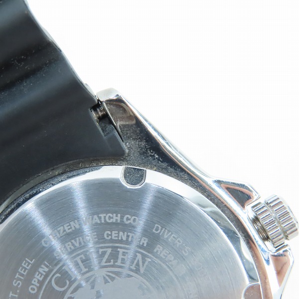 実際に弊社で買取させて頂いたCITIZEN/シチズン/E168-S081483/DIVER'S 200M/Eco-Drive エコドライブ/ダイバーウォッチの画像 6枚目
