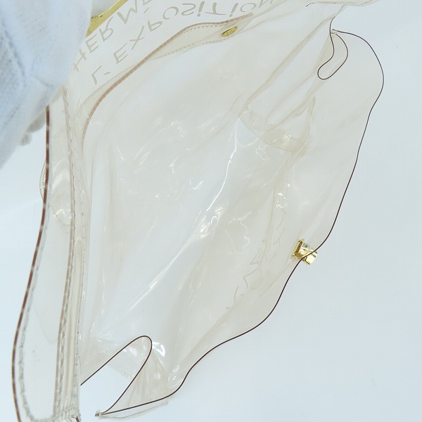 実際に弊社で買取させて頂いたHERMES/エルメス ビニールケリー 「不思議の国、エルメスの旅」展 クリア ハンドバッグの画像 3枚目