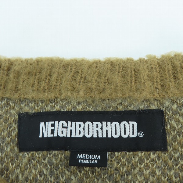 実際に弊社で買取させて頂いたNEIGHBORHOOD/ネイバーフッド ARGYLE PATTERN MOHAIR SWEATER/アーガイルパターンモヘアセーター 232FUNH-KNM03/Mの画像 2枚目