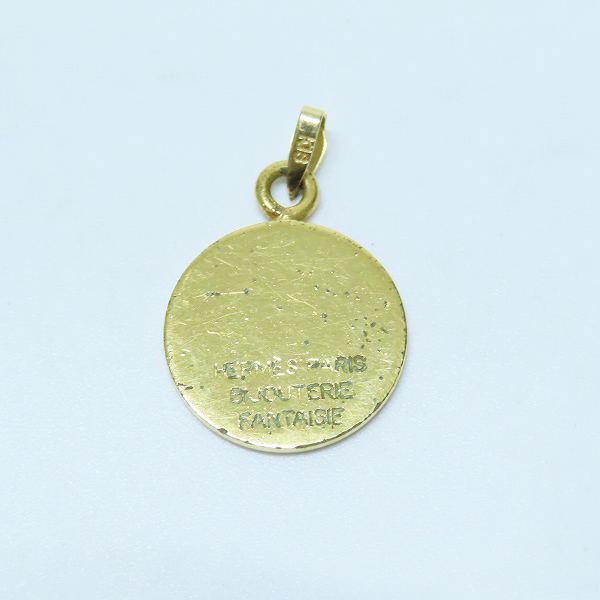 実際に弊社で買取させて頂いたHERMES/エルメス セリエ コイン チャーム/ペンダントトップ k18の画像 2枚目