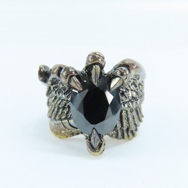 実際に弊社で買取させて頂いたプレミアムバンダイ 仮面ライダーオーズ アンク SV925 リング 鷹爪 ブラックジリコン 18号-18.5号の画像 1枚目