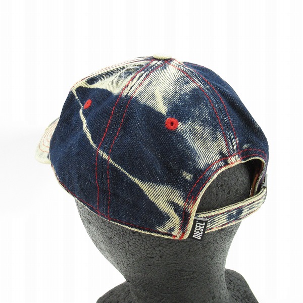 実際に弊社で買取させて頂いたDIESEL/ディーゼル ダメージ加工 デニム キャップ/2の画像 2枚目