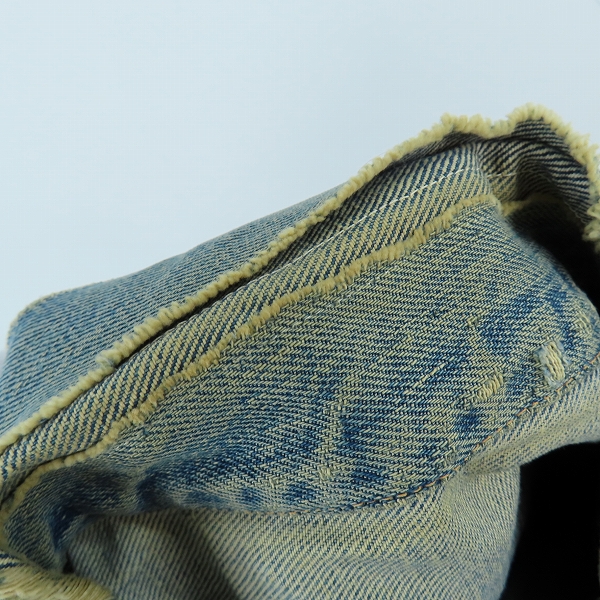 実際に弊社で買取させて頂いたLevi's/リーバイス ボタン裏17刻印 ヴィンテージ デニムジャケット Gジャンの画像 5枚目