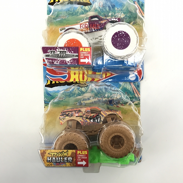 実際に弊社で買取させて頂いた【未開封】Hot Wheels/ホットウィール MONSTER TRUCKS CRUSH DELIVERY/TOWN HAULER/UNIMOG/PURE MUSCLE 4点セットの画像 2枚目