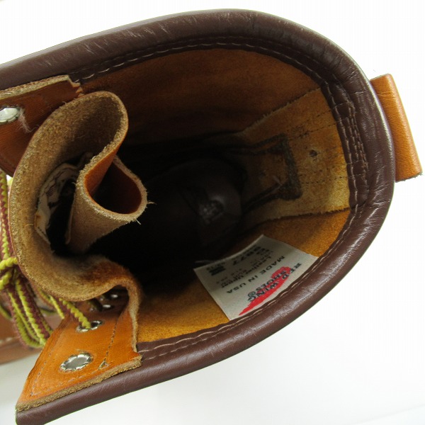 実際に弊社で買取させて頂いたRED WING/レッドウィング ロングセッターブーツ 復刻犬タグ 9877/8.5Dの画像 4枚目