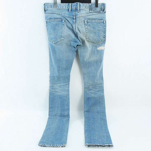 実際に弊社で買取させて頂いたISAMU KATAYAMA BACKLASH/バックラッシュ ストレッチデニム クラッシュストレート 1483-01C Lの画像 1枚目