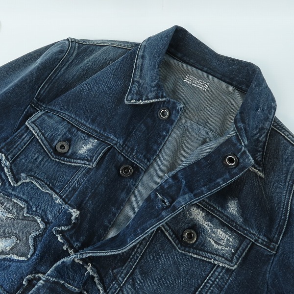 実際に弊社で買取させて頂いたDIESEL BLACK GOLD/ディーゼル ブラックゴールド デニムジャケット JARTEMBRY/48の画像 3枚目
