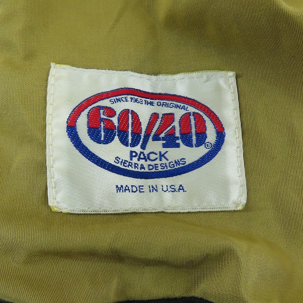 実際に弊社で買取させて頂いたGREGORY×SIERRA DESIGNS/グレゴリー×シェラデザイン 60/40 カーキ リュック/バックの画像 5枚目