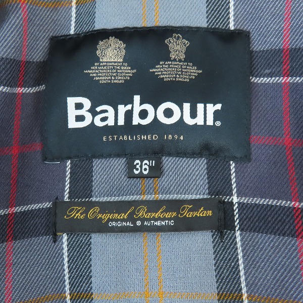 実際に弊社で買取させて頂いたBarbour/バブアー ポリエステル コーデュロイ 切替 ジャケット 232MCA0458/36の画像 3枚目