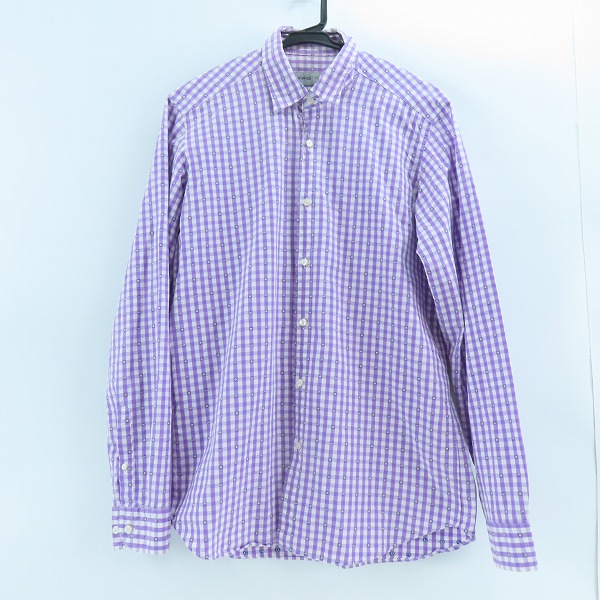 実際に弊社で買取させて頂いたETRO/エトロ チェック柄 長袖シャツ/M 