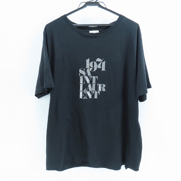 実際に弊社で買取させて頂いた【JPタグ】SAINT LAURENT/サンローランパリ 18SS ロゴプリントデザイン 半袖Tシャツ 529629/XXL