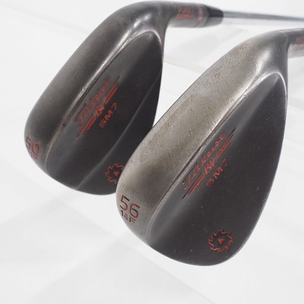 実際に弊社で買取させて頂いたTitleist/タイトリスト BV/ボーケイデザイン SM7 ウェッジ ブラック 50°/12F,56°/14F N.S.PRO ZELOS 7 FLEX:R 2本組