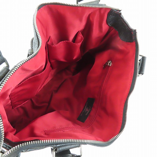 実際に弊社で買取させて頂いたRoen/ロエン レザー スタッズ ハンドバッグ/トートバッグの画像 3枚目