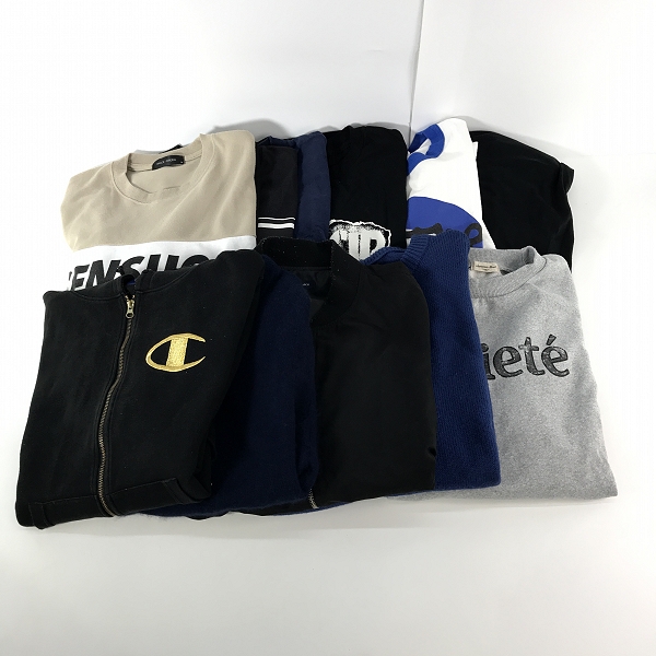 実際に弊社で買取させて頂いた【おまとめ】シップス/アーバンリサーチ/チャンピオン 等 ニット/半袖シャツ/長袖パーカー 他