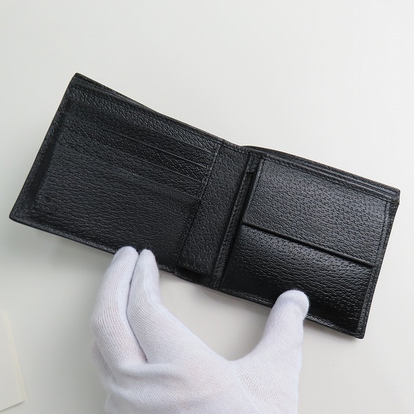 実際に弊社で買取させて頂いたGUCCI/グッチ アニマリエ ビー/蜂 レザー 二つ折り 財布 ウォレットの画像 4枚目