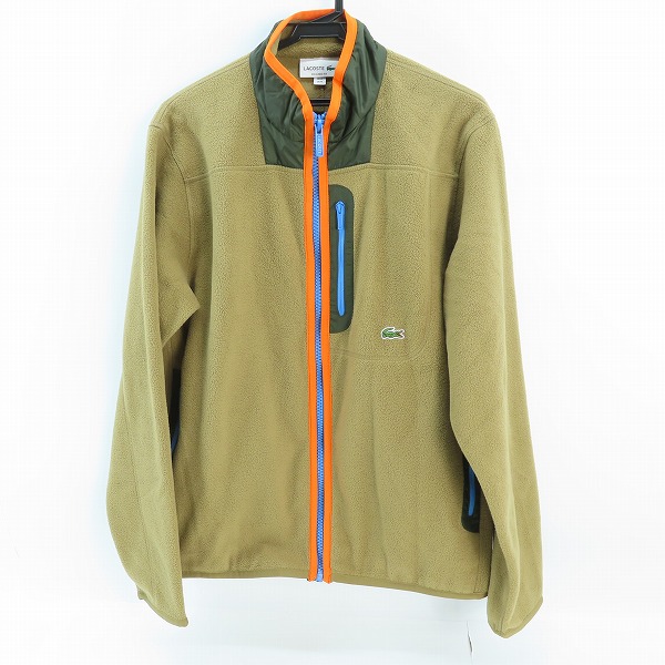 実際に弊社で買取させて頂いたLACOSTE/ラコステ 配色パイピングマイクロフリースジャケット SH0222 M