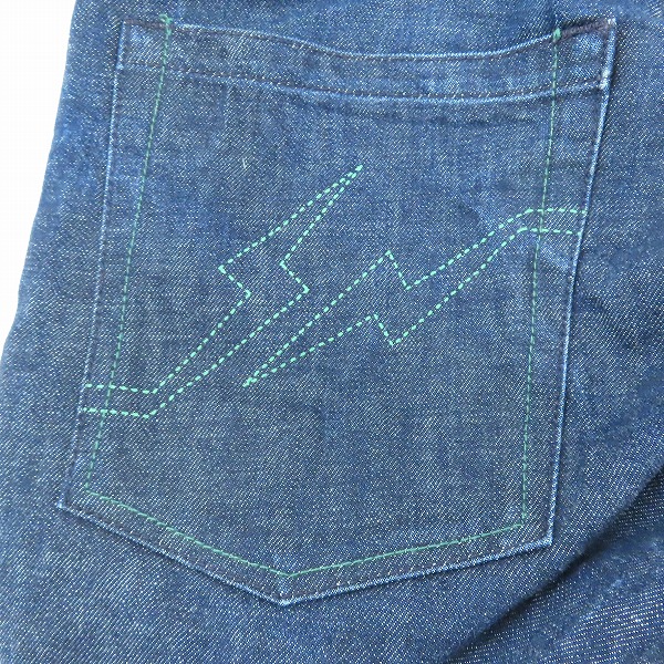 実際に弊社で買取させて頂いたLEVI'S/リーバイス FENOM 207M Painted Green Stitch/グリーンステッチ FM207-0032/W34 L32の画像 8枚目