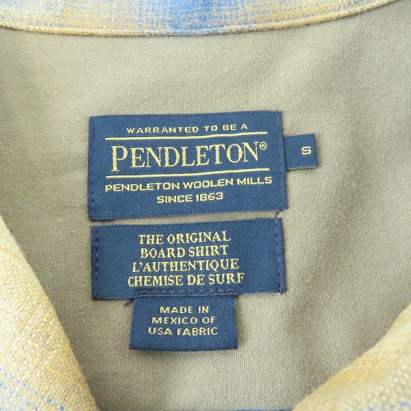 実際に弊社で買取させて頂いたPENDLETON/ペンドルトン ウール THE ORIGINAL BOARD SHIRT オリジナルボードシャツ AA022-32035/Sの画像 2枚目
