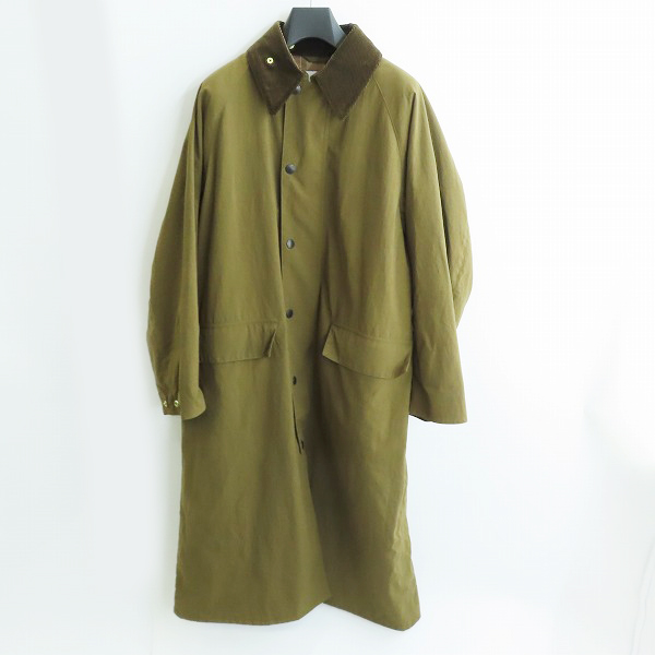 実際に弊社で買取させて頂いたBarbour/バブアー OS BURGHLEY-MU-TECH/ナイロン カーキ ロングコート 2002271/36