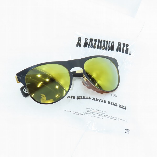 実際に弊社で買取させて頂いたA BATHING APE/アベイシングエイプ サングラス/アイウェア BS13003の画像 9枚目
