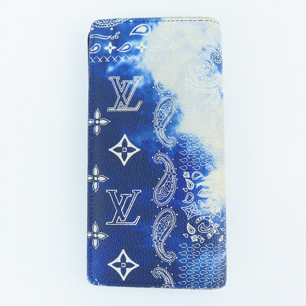 実際に弊社で買取させて頂いたLOUIS VUITTON/ルイヴィトン ポルトフォイユ・ブラザ モノグラム バンダナ 2つ折り長財布 ウォレット M81405の画像 1枚目