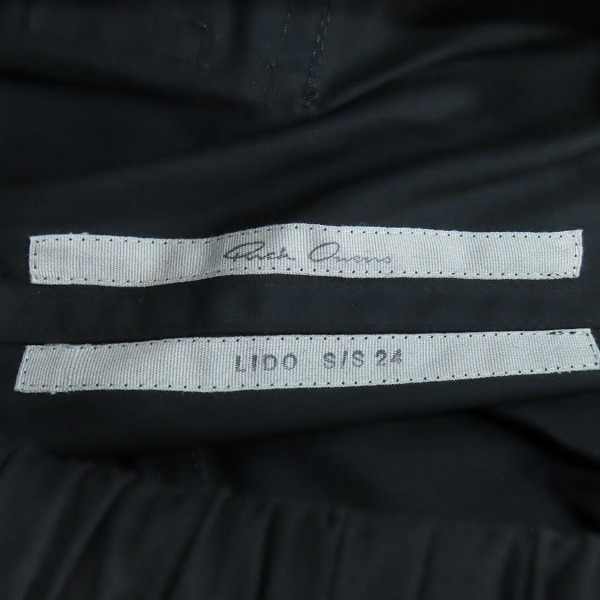 実際に弊社で買取させて頂いたRick Owens/リックオウエンス RU Pt/BLACK パンツ ブラック RU01D3361-TE/46の画像 2枚目